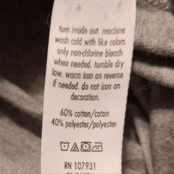 Justice Girls Gray Tee Shirt Size Medium - Picture 5 of 5